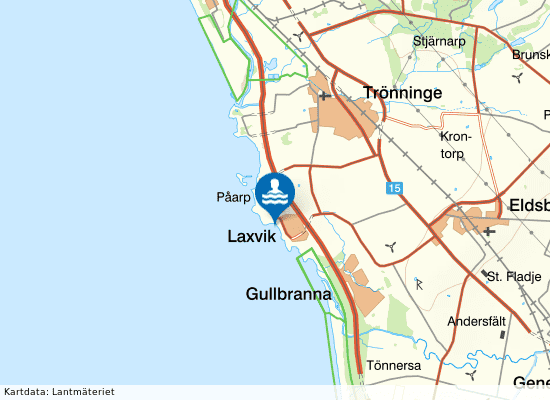 Laxvik på kartan