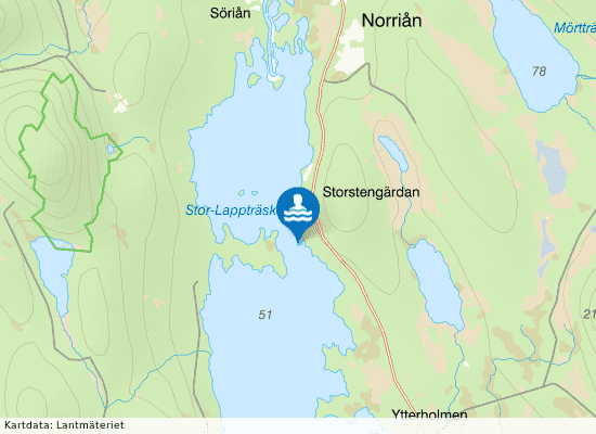 Norriån på kartan