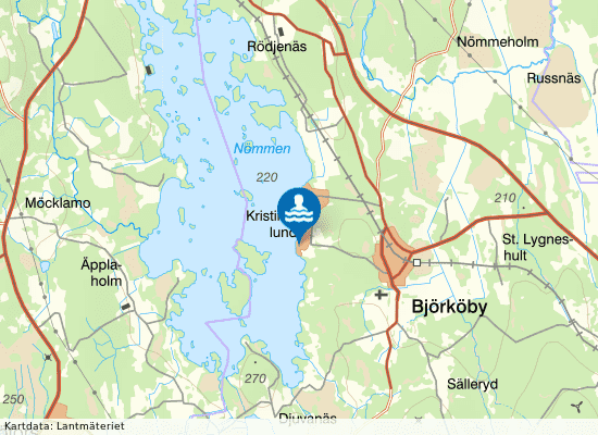 Nömmen, Björköby på kartan