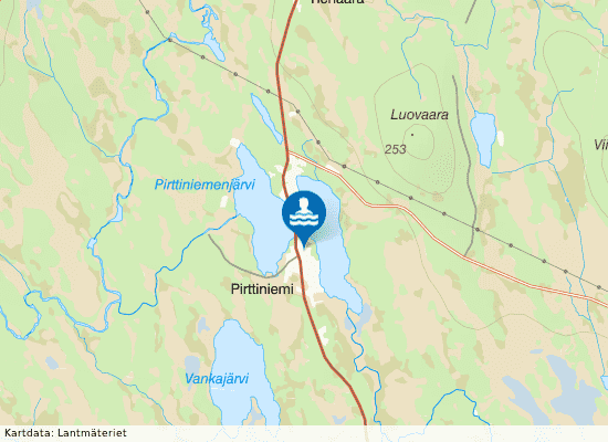 Pirttiniemijärvi på kartan