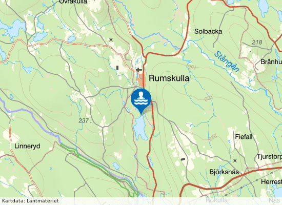 Stora Holmsjön på kartan