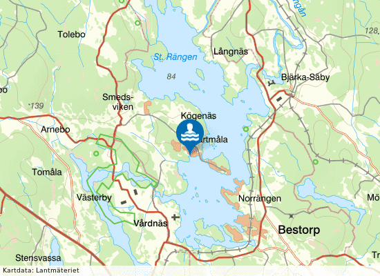 Stora Rängen, Kallvik på kartan