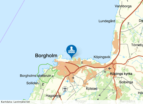 Borgholm, Mejeriviken på kartan