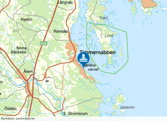 Timmernabben, Danska varvet på kartan