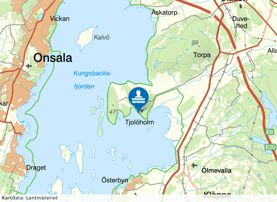 Tjolöholm på kartan