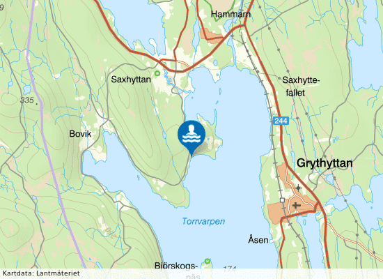 Torrvarpen, Storsand på kartan