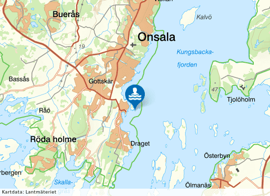 Utholmen-Gottskär på kartan