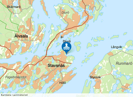 Östersjöviken på kartan