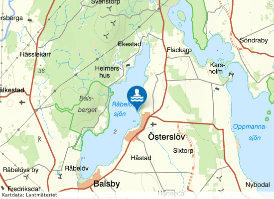 Österslöv på kartan