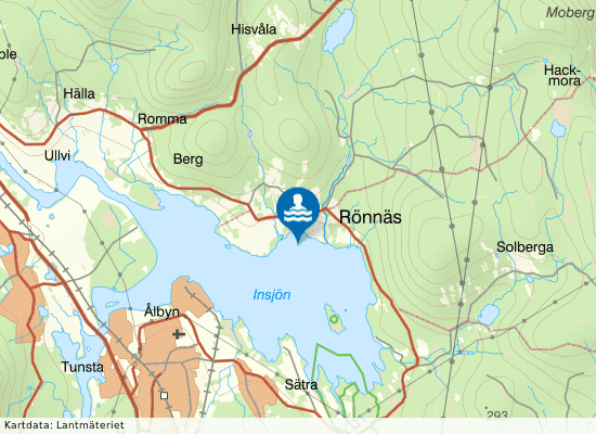 Östra  Rönnäs på kartan