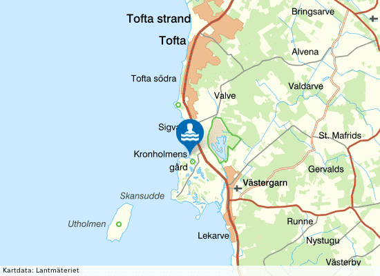 Kronholmen på kartan
