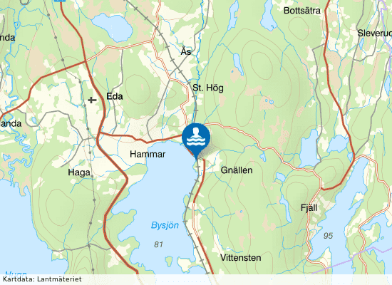 Bysjön, Lerot på kartan