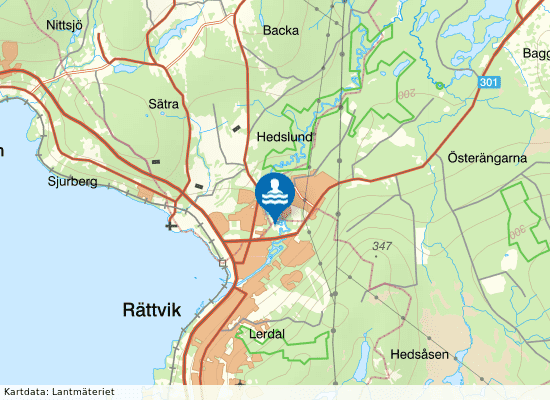 Rättviks Camping på kartan