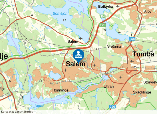 Medley Säby sim-och sporthall på kartan