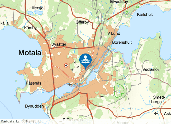 Actic Motala Simhall på kartan