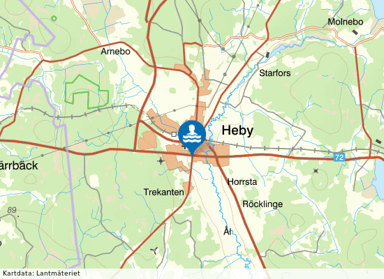 Heby Sim & Sporthall på kartan
