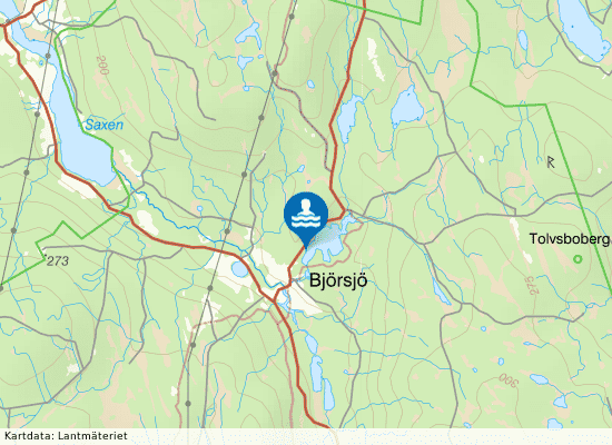 Dammsjön, Björsjö på kartan