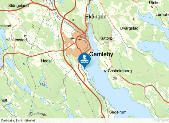 Hammarskogsbadet på kartan