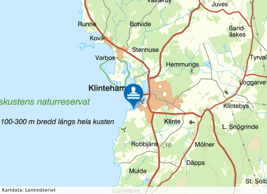 Klinte: Anderssons brygga på kartan