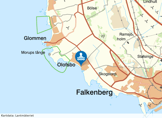 Olofsbo Södra på kartan