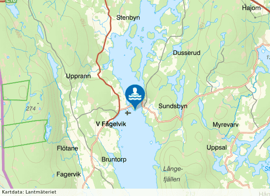 Foxen, Västra Fågelvik på kartan