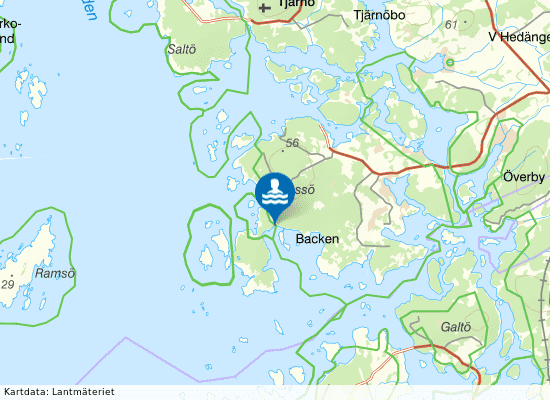 Garvikens camping på kartan