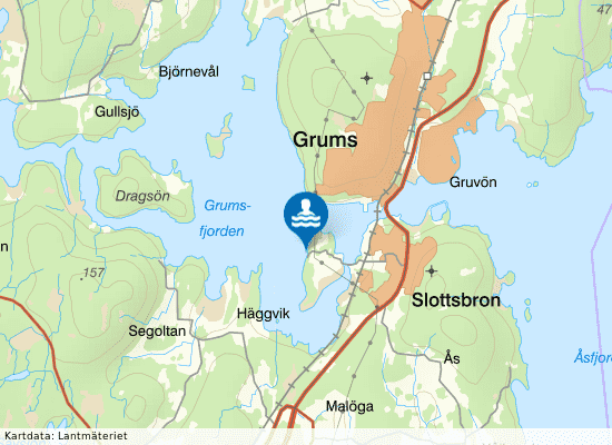 Grumsfjorden, Mickelsön på kartan