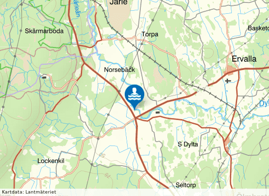 Järleån, Norsebäck på kartan