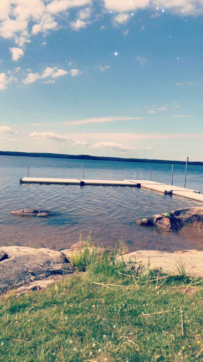 Badplats Grumsfjorden, Mickelsön, Grums