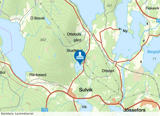 Kolsjön på kartan