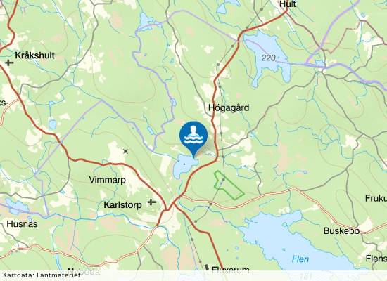 Kolsjön, Karlstorp på kartan