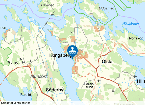 Kungsberga på kartan