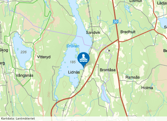 Lidnäs på kartan