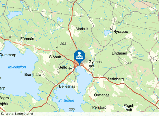 Lilla Bellen på kartan