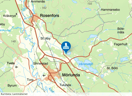 Lillesjö, Mörlunda på kartan