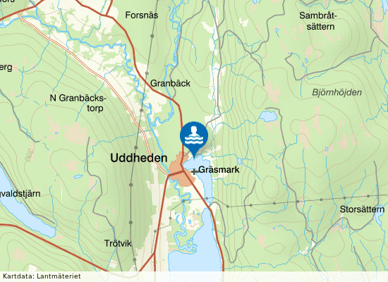 Lillsjön, Uddheden på kartan