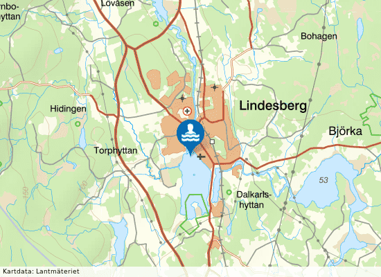 Lindesjön, Loppholmen på kartan
