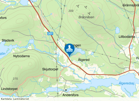 Barrtjärn på kartan