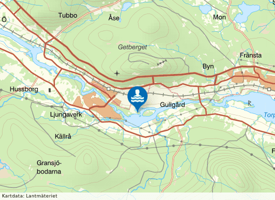 Ljungaverk på kartan