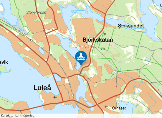 Lulsundet på kartan