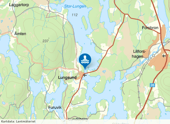 Lungsund på kartan