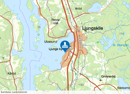 Lyckorna Kungsparken på kartan