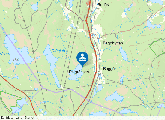 Lövsjön på kartan