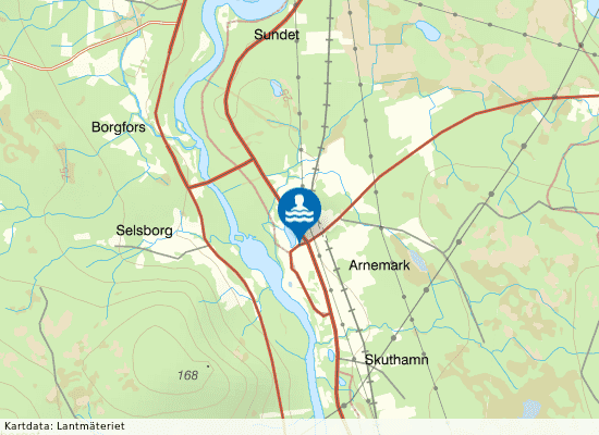 Berglundstjärn, Arnemark på kartan