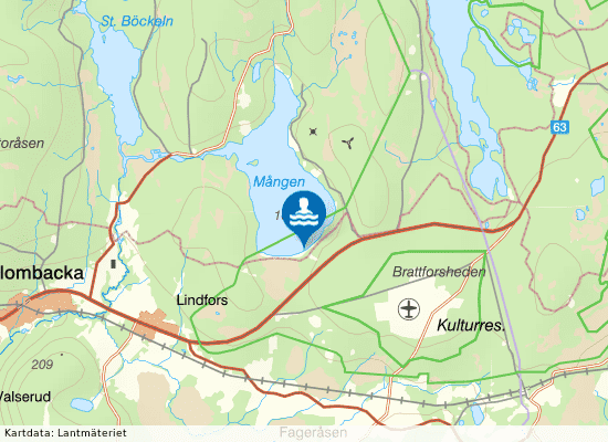 Mangenbadet på kartan