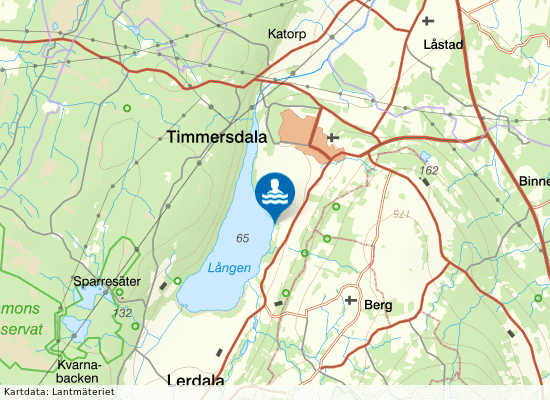 Melldala, Långenbadet på kartan