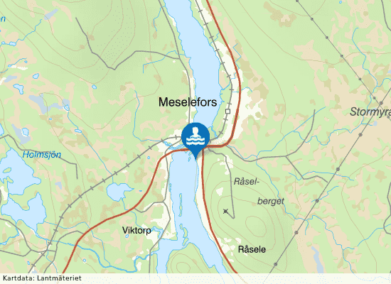 Meselefors på kartan