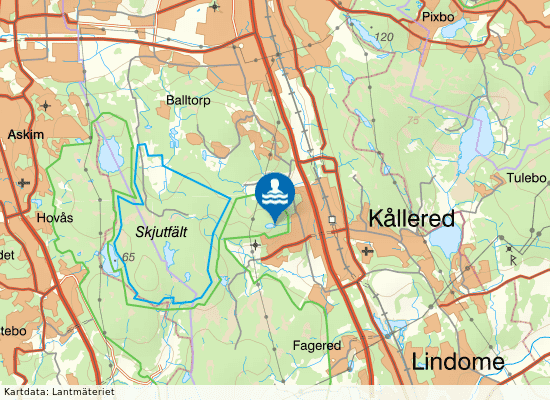 Bergsjön, Färåstjärn på kartan