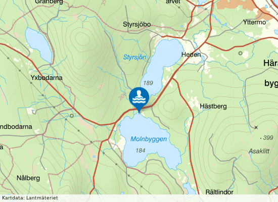 Molnbyggen på kartan