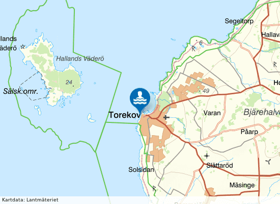 Morgonbryggan, Torekovs hamn på kartan